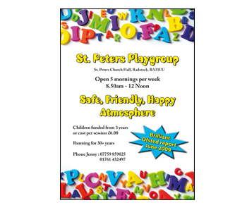 St Peters Playgroup Flyer
